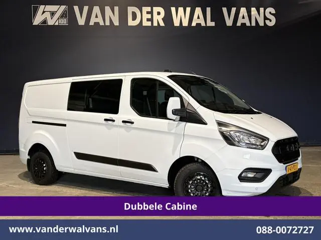 Ford Transit Custom 2.0 TDCI 131pk L2H1 Dubbele Cabine Euro6 Airco | 6-Zits | Navigatie | LED | Appl...