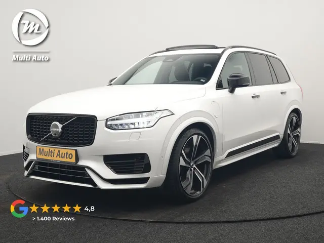 Volvo XC90 T8 Recharge AWD Ultimate Dark 7 Persoons LONG RANGE PHEV 455pk Dealer O.H | Trekhaak Af F...