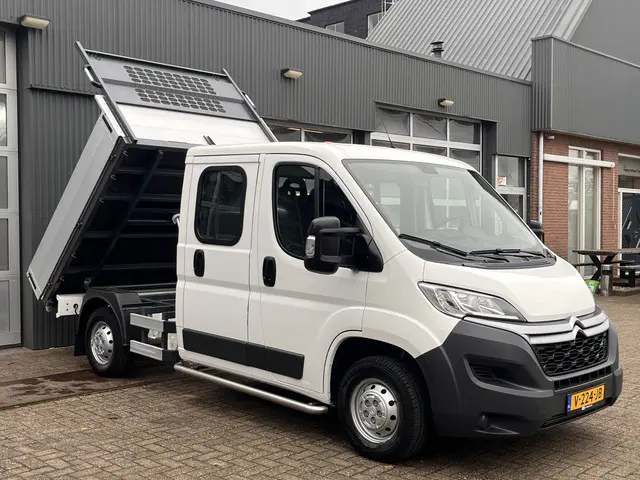 Citroën Jumper 35 2.0 BlueHDi DC Euro 6 Kipper Kieper Trekhaak 2500 kg trekgewicht 7-Persoons Telefo...