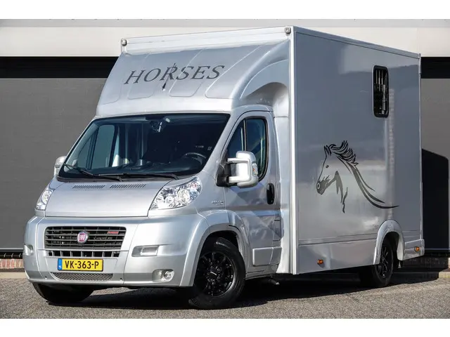 Fiat Ducato Horsetruck | 3.0 MultiJet 177Pk | 2-Paards | Trekhaak | Achteruitrijcamera | Luchtvering...