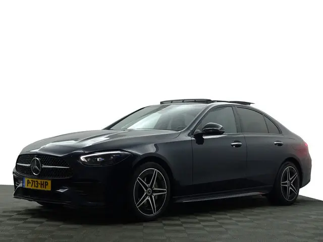 Mercedes-Benz C-klasse 300 e AMG Line Aut- Panoramadak, Head Up, 360 Camera, Sfeerverlichting, Memor...