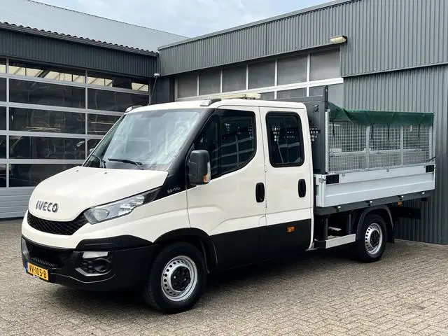 Iveco Daily 35S11D 2.3 345 7 persoons 3500kg trekgewicht Airco Euro 5 Pick-up Open laadbak Bakwagen...