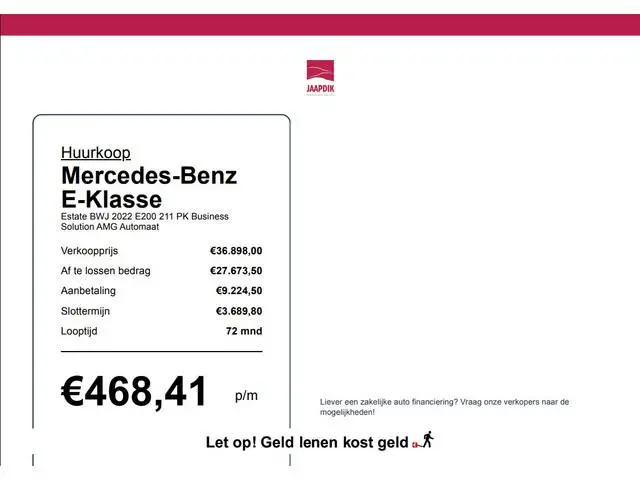 Mercedes-Benz E-klasse Estate BWJ 2022 E200 211 PK Business Solution AMG Automaat AUTOMAAT | CLIMA |...
