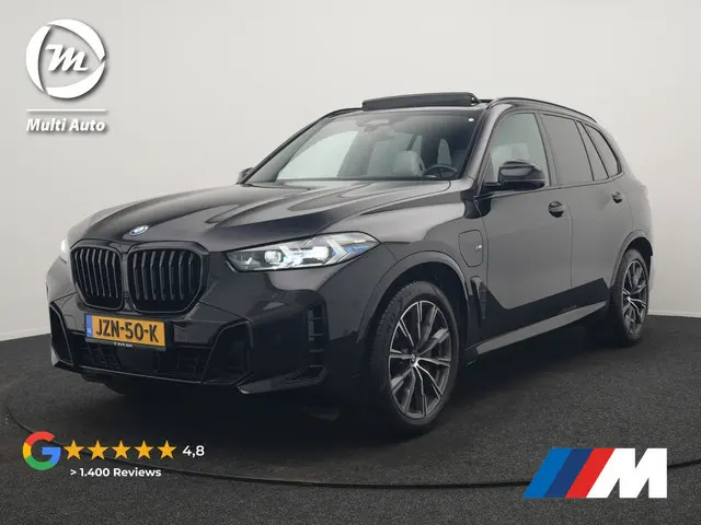 BMW X5 xDrive50e M Sport Plug In Hybride 490pk Dealer O.H. PHEV | Panodak | Luchtvering | Adaptive C...