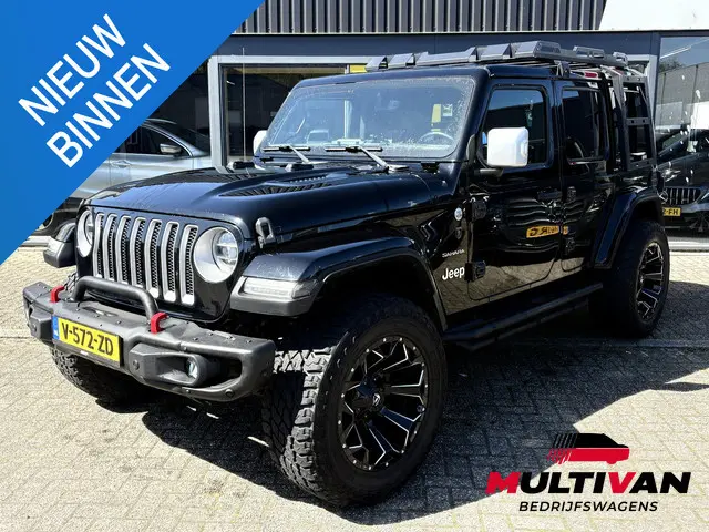 Jeep Wrangler 2.2D Sahara | GRIJS KENTEKEN | 4x4 | VOL OPTIES | TARGA DAK | DAKREK | LED