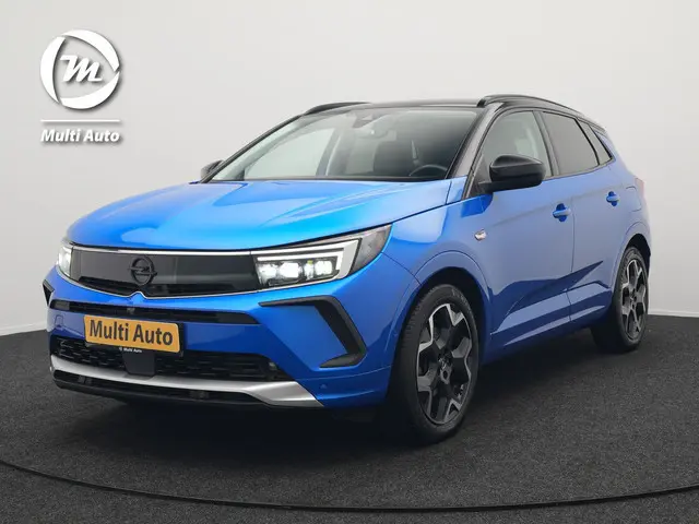 Opel Grandland 1.6 Turbo Ultimate Facelift Plug In Hybrid 224pk Dealer O.H PHEV | Adaptive Cruise | Standkachel | Lederen Sportstoelen Ventilatie & Memory | 360 Camera | Apple Carplay | Blis | Navigatie | Virtual | DAB |
