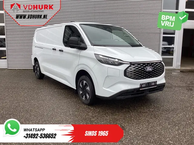Ford E-Transit Custom 65 kWh L2 330 km WLTP 2x Schuifdeur/ Standkachel/ Snellader/ 2.3t Trekverm./ C...