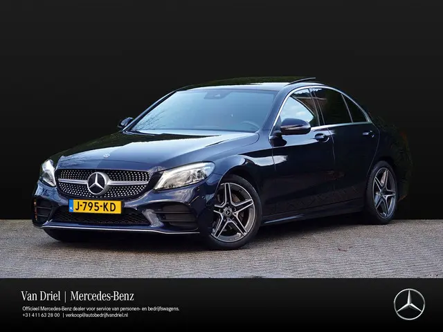 Mercedes-Benz C-klasse C 180 AMG line | Sound Multibeam Panoramadak Bruin leder Artico
